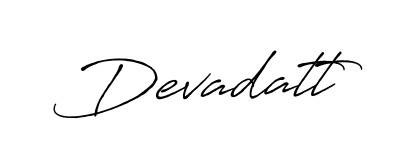 The best way (Antro_Vectra_Bolder) to make a short signature is to pick only two or three words in your name. The name Devadatt include a total of six letters. For converting this name. Devadatt signature style 7 images and pictures png