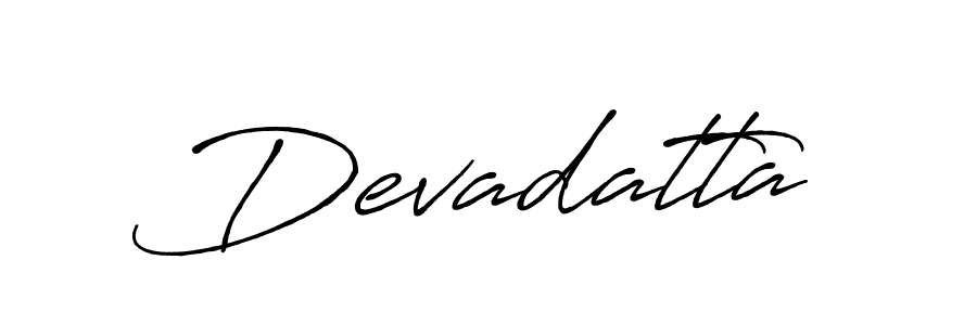 Make a beautiful signature design for name Devadatta. With this signature (Antro_Vectra_Bolder) style, you can create a handwritten signature for free. Devadatta signature style 7 images and pictures png
