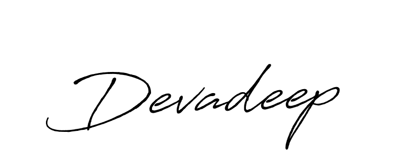 Design your own signature with our free online signature maker. With this signature software, you can create a handwritten (Antro_Vectra_Bolder) signature for name Devadeep. Devadeep signature style 7 images and pictures png