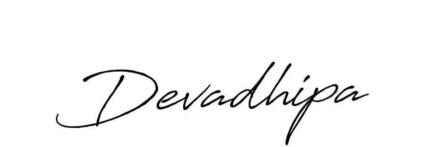 Make a beautiful signature design for name Devadhipa. With this signature (Antro_Vectra_Bolder) style, you can create a handwritten signature for free. Devadhipa signature style 7 images and pictures png