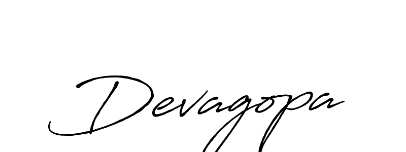 Use a signature maker to create a handwritten signature online. With this signature software, you can design (Antro_Vectra_Bolder) your own signature for name Devagopa. Devagopa signature style 7 images and pictures png