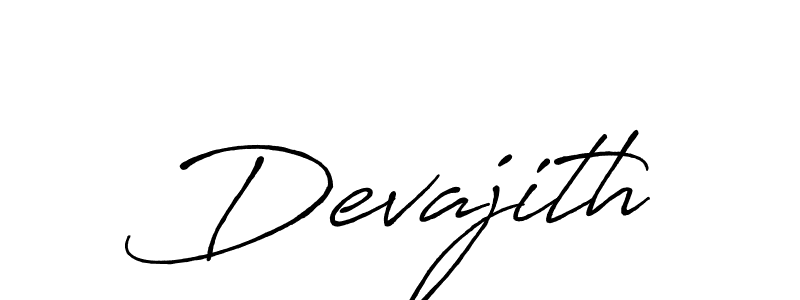 How to make Devajith signature? Antro_Vectra_Bolder is a professional autograph style. Create handwritten signature for Devajith name. Devajith signature style 7 images and pictures png