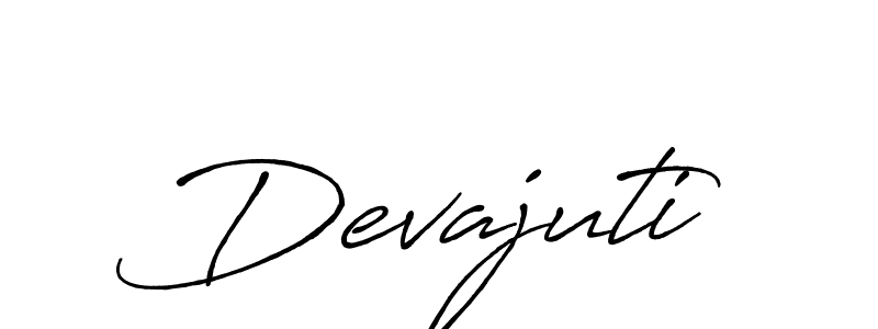 Antro_Vectra_Bolder is a professional signature style that is perfect for those who want to add a touch of class to their signature. It is also a great choice for those who want to make their signature more unique. Get Devajuti name to fancy signature for free. Devajuti signature style 7 images and pictures png
