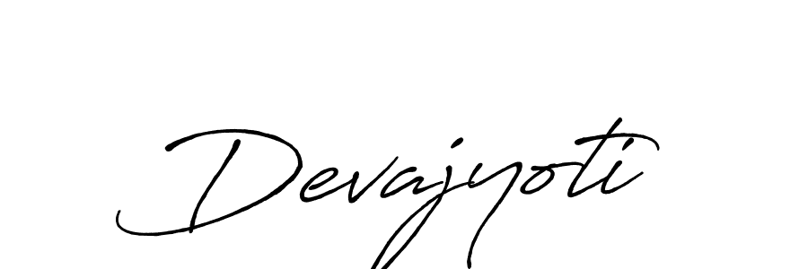 How to make Devajyoti name signature. Use Antro_Vectra_Bolder style for creating short signs online. This is the latest handwritten sign. Devajyoti signature style 7 images and pictures png