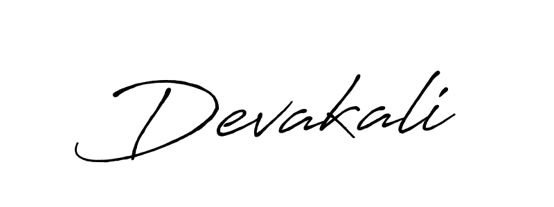 Use a signature maker to create a handwritten signature online. With this signature software, you can design (Antro_Vectra_Bolder) your own signature for name Devakali. Devakali signature style 7 images and pictures png