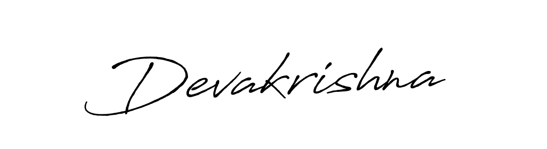 How to make Devakrishna name signature. Use Antro_Vectra_Bolder style for creating short signs online. This is the latest handwritten sign. Devakrishna signature style 7 images and pictures png