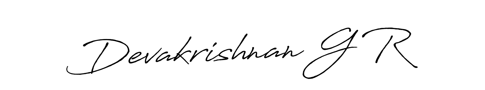 Also we have Devakrishnan G R name is the best signature style. Create professional handwritten signature collection using Antro_Vectra_Bolder autograph style. Devakrishnan G R signature style 7 images and pictures png