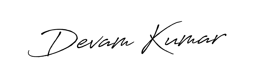 How to make Devam Kumar signature? Antro_Vectra_Bolder is a professional autograph style. Create handwritten signature for Devam Kumar name. Devam Kumar signature style 7 images and pictures png