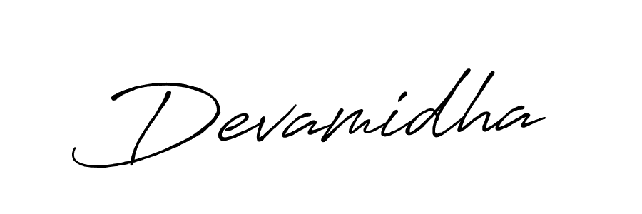 How to make Devamidha name signature. Use Antro_Vectra_Bolder style for creating short signs online. This is the latest handwritten sign. Devamidha signature style 7 images and pictures png