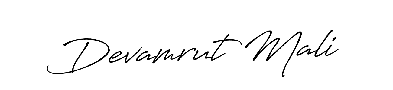 if you are searching for the best signature style for your name Devamrut Mali. so please give up your signature search. here we have designed multiple signature styles  using Antro_Vectra_Bolder. Devamrut Mali signature style 7 images and pictures png