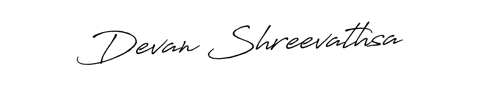 Also You can easily find your signature by using the search form. We will create Devan Shreevathsa name handwritten signature images for you free of cost using Antro_Vectra_Bolder sign style. Devan Shreevathsa signature style 7 images and pictures png