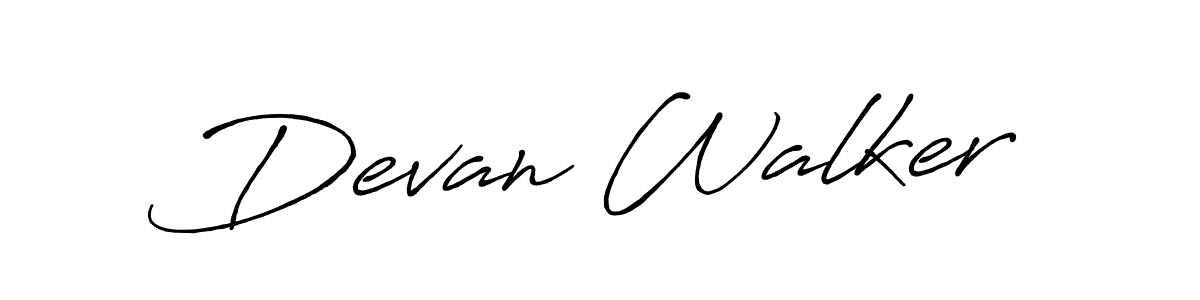 You should practise on your own different ways (Antro_Vectra_Bolder) to write your name (Devan Walker) in signature. don't let someone else do it for you. Devan Walker signature style 7 images and pictures png