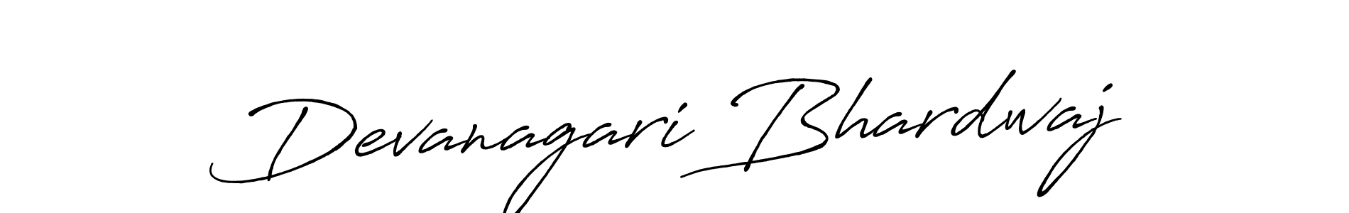 Make a beautiful signature design for name Devanagari Bhardwaj. With this signature (Antro_Vectra_Bolder) style, you can create a handwritten signature for free. Devanagari Bhardwaj signature style 7 images and pictures png