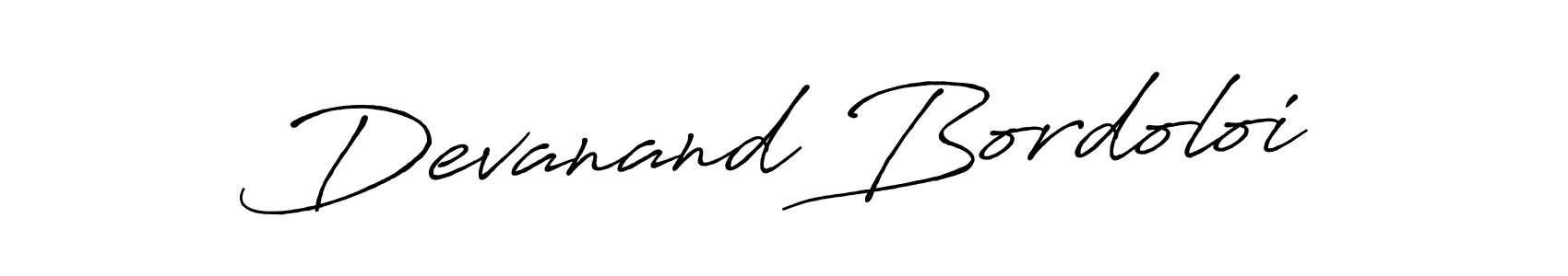 Make a short Devanand Bordoloi signature style. Manage your documents anywhere anytime using Antro_Vectra_Bolder. Create and add eSignatures, submit forms, share and send files easily. Devanand Bordoloi signature style 7 images and pictures png