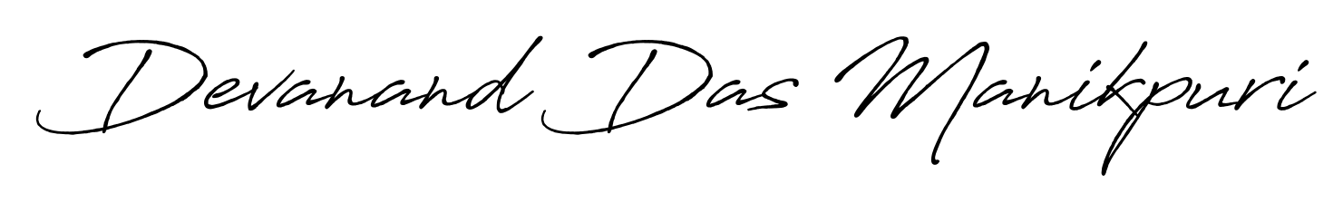 Devanand Das Manikpuri stylish signature style. Best Handwritten Sign (Antro_Vectra_Bolder) for my name. Handwritten Signature Collection Ideas for my name Devanand Das Manikpuri. Devanand Das Manikpuri signature style 7 images and pictures png