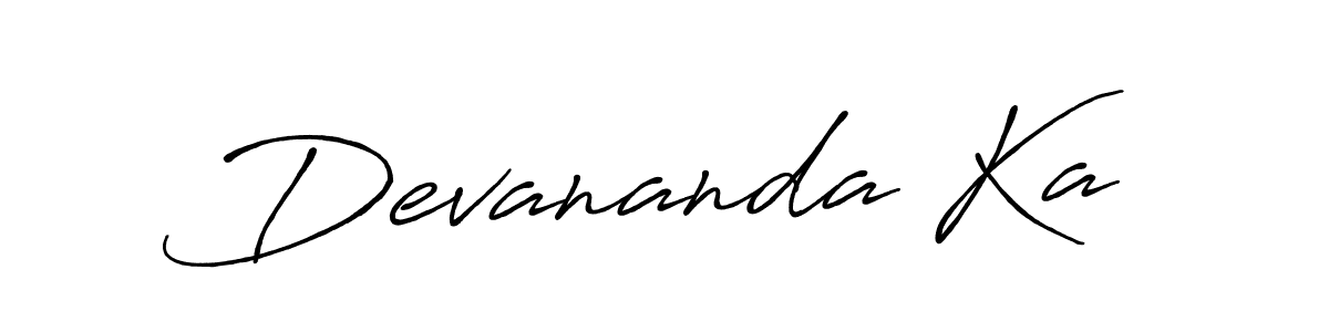 Design your own signature with our free online signature maker. With this signature software, you can create a handwritten (Antro_Vectra_Bolder) signature for name Devananda Ka. Devananda Ka signature style 7 images and pictures png