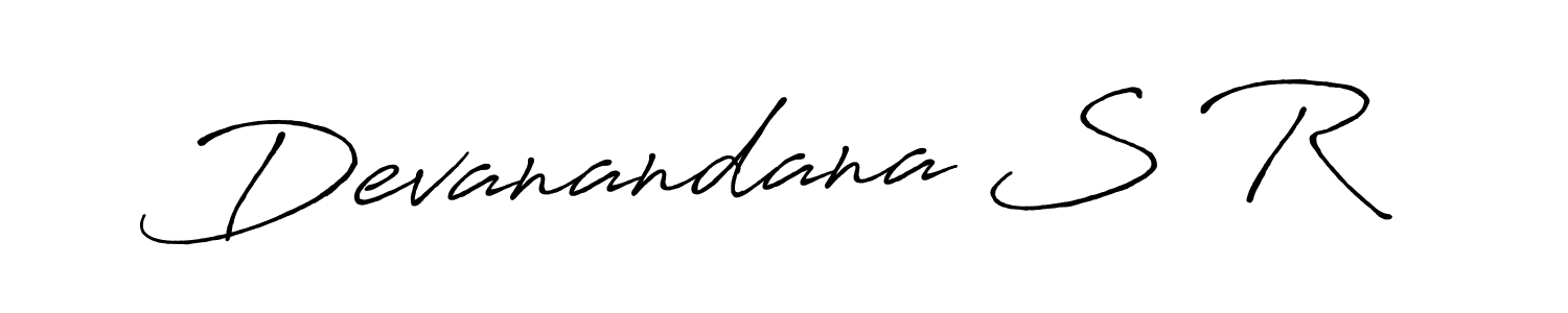 Devanandana S R stylish signature style. Best Handwritten Sign (Antro_Vectra_Bolder) for my name. Handwritten Signature Collection Ideas for my name Devanandana S R. Devanandana S R signature style 7 images and pictures png