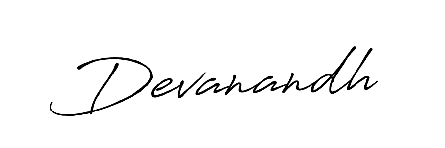 How to make Devanandh name signature. Use Antro_Vectra_Bolder style for creating short signs online. This is the latest handwritten sign. Devanandh signature style 7 images and pictures png