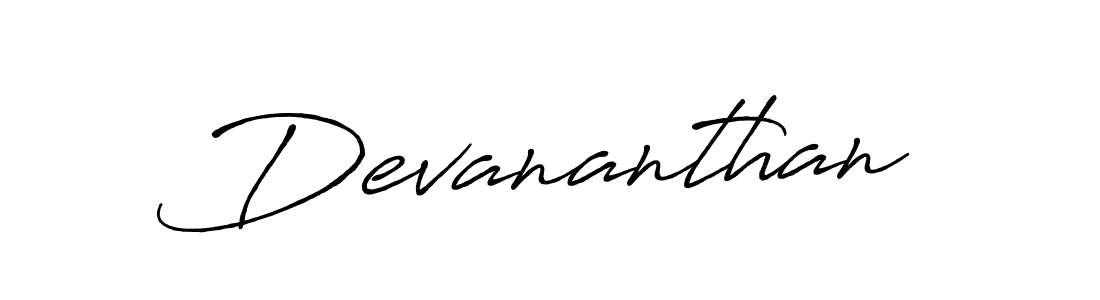Use a signature maker to create a handwritten signature online. With this signature software, you can design (Antro_Vectra_Bolder) your own signature for name Devananthan. Devananthan signature style 7 images and pictures png