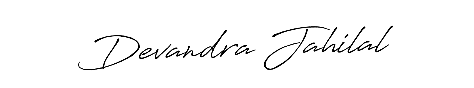 Design your own signature with our free online signature maker. With this signature software, you can create a handwritten (Antro_Vectra_Bolder) signature for name Devandra Jahilal. Devandra Jahilal signature style 7 images and pictures png