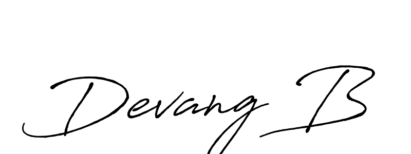 Antro_Vectra_Bolder is a professional signature style that is perfect for those who want to add a touch of class to their signature. It is also a great choice for those who want to make their signature more unique. Get Devang B name to fancy signature for free. Devang B signature style 7 images and pictures png