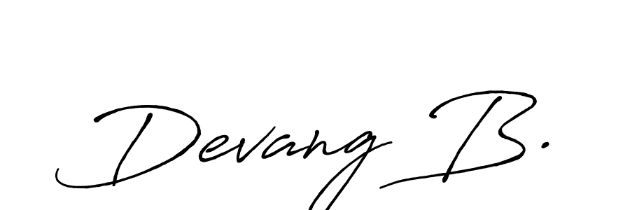 See photos of Devang B. official signature by Spectra . Check more albums & portfolios. Read reviews & check more about Antro_Vectra_Bolder font. Devang B. signature style 7 images and pictures png