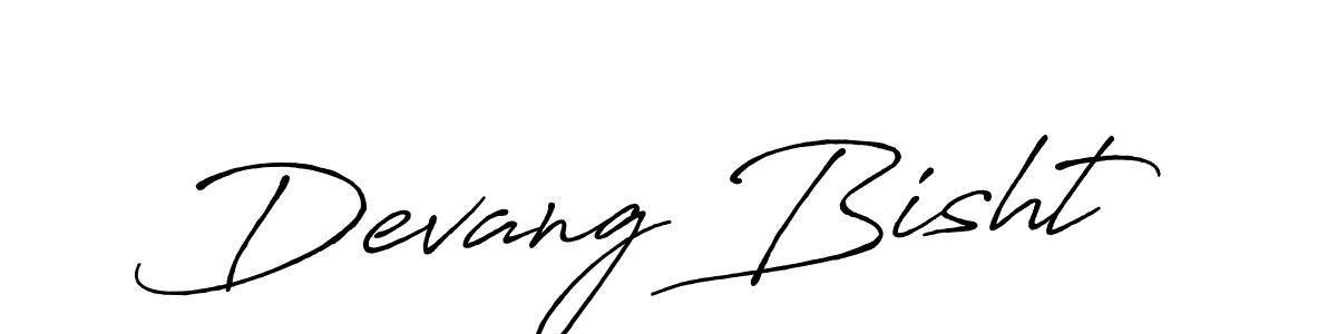 It looks lik you need a new signature style for name Devang Bisht. Design unique handwritten (Antro_Vectra_Bolder) signature with our free signature maker in just a few clicks. Devang Bisht signature style 7 images and pictures png