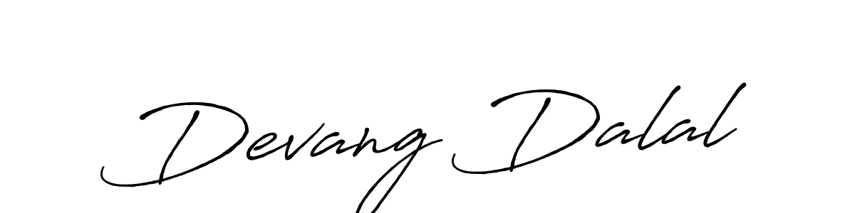 Devang Dalal stylish signature style. Best Handwritten Sign (Antro_Vectra_Bolder) for my name. Handwritten Signature Collection Ideas for my name Devang Dalal. Devang Dalal signature style 7 images and pictures png