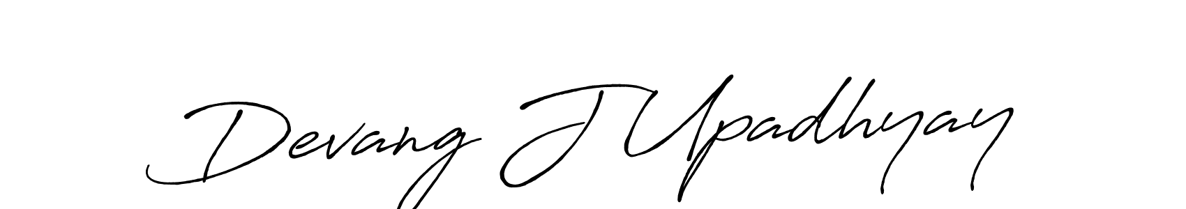 Design your own signature with our free online signature maker. With this signature software, you can create a handwritten (Antro_Vectra_Bolder) signature for name Devang J Upadhyay. Devang J Upadhyay signature style 7 images and pictures png