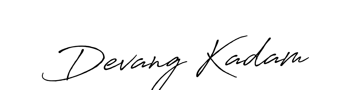 Use a signature maker to create a handwritten signature online. With this signature software, you can design (Antro_Vectra_Bolder) your own signature for name Devang Kadam. Devang Kadam signature style 7 images and pictures png