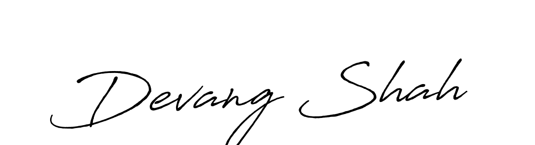 The best way (Antro_Vectra_Bolder) to make a short signature is to pick only two or three words in your name. The name Devang Shah include a total of six letters. For converting this name. Devang Shah signature style 7 images and pictures png