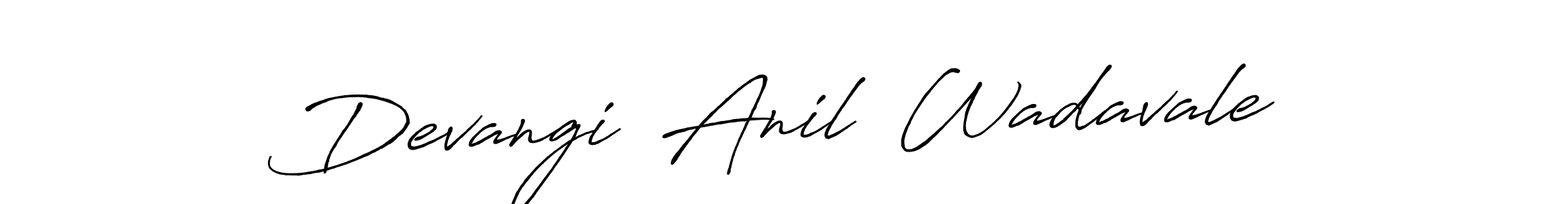 Make a short Devangi  Anil  Wadavale signature style. Manage your documents anywhere anytime using Antro_Vectra_Bolder. Create and add eSignatures, submit forms, share and send files easily. Devangi  Anil  Wadavale signature style 7 images and pictures png