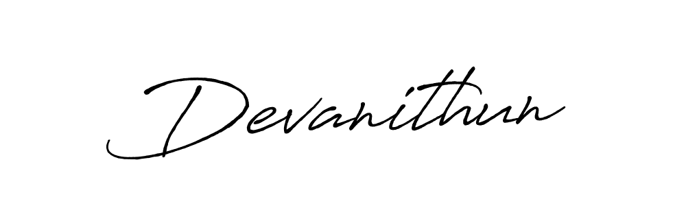 Once you've used our free online signature maker to create your best signature Antro_Vectra_Bolder style, it's time to enjoy all of the benefits that Devanithun name signing documents. Devanithun signature style 7 images and pictures png