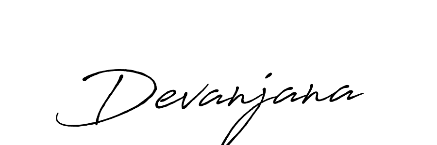 How to make Devanjana name signature. Use Antro_Vectra_Bolder style for creating short signs online. This is the latest handwritten sign. Devanjana signature style 7 images and pictures png