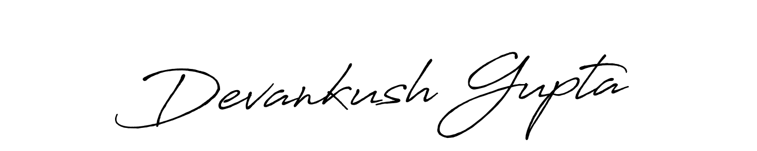 Similarly Antro_Vectra_Bolder is the best handwritten signature design. Signature creator online .You can use it as an online autograph creator for name Devankush Gupta. Devankush Gupta signature style 7 images and pictures png