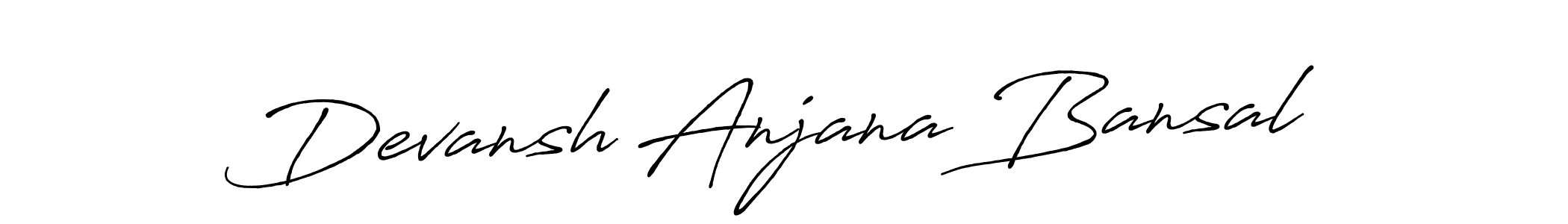 It looks lik you need a new signature style for name Devansh Anjana Bansal. Design unique handwritten (Antro_Vectra_Bolder) signature with our free signature maker in just a few clicks. Devansh Anjana Bansal signature style 7 images and pictures png