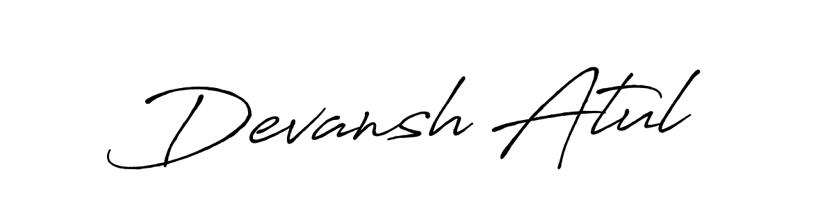 It looks lik you need a new signature style for name Devansh Atul. Design unique handwritten (Antro_Vectra_Bolder) signature with our free signature maker in just a few clicks. Devansh Atul signature style 7 images and pictures png