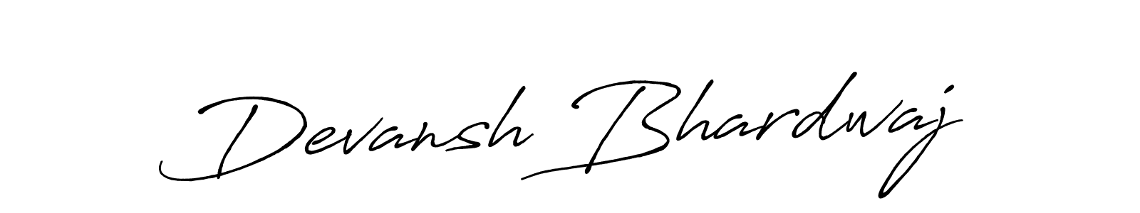 Use a signature maker to create a handwritten signature online. With this signature software, you can design (Antro_Vectra_Bolder) your own signature for name Devansh Bhardwaj. Devansh Bhardwaj signature style 7 images and pictures png