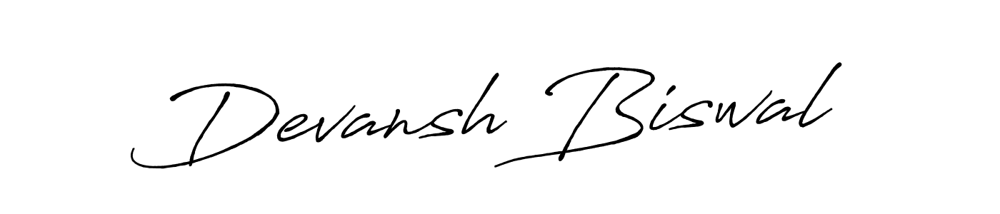 How to make Devansh Biswal signature? Antro_Vectra_Bolder is a professional autograph style. Create handwritten signature for Devansh Biswal name. Devansh Biswal signature style 7 images and pictures png