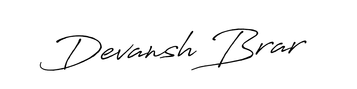 Make a short Devansh Brar signature style. Manage your documents anywhere anytime using Antro_Vectra_Bolder. Create and add eSignatures, submit forms, share and send files easily. Devansh Brar signature style 7 images and pictures png