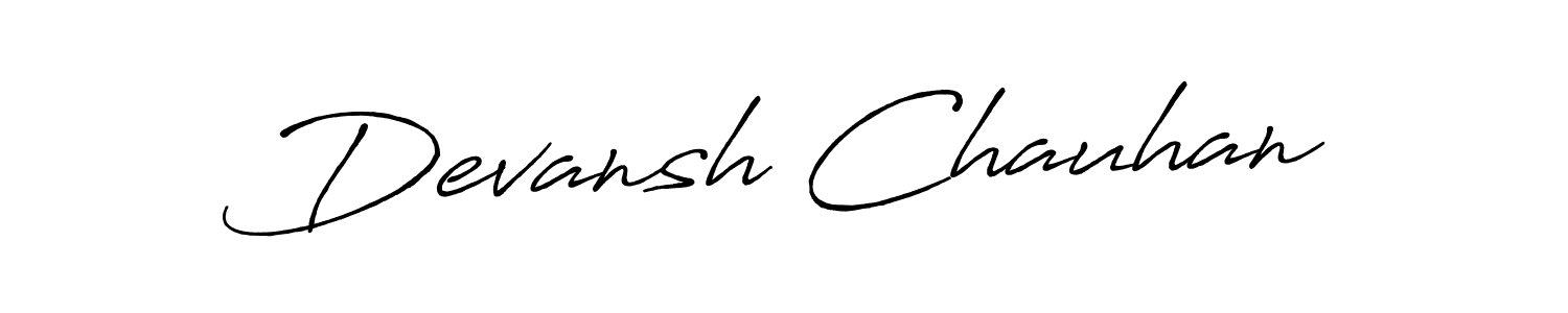 It looks lik you need a new signature style for name Devansh Chauhan. Design unique handwritten (Antro_Vectra_Bolder) signature with our free signature maker in just a few clicks. Devansh Chauhan signature style 7 images and pictures png