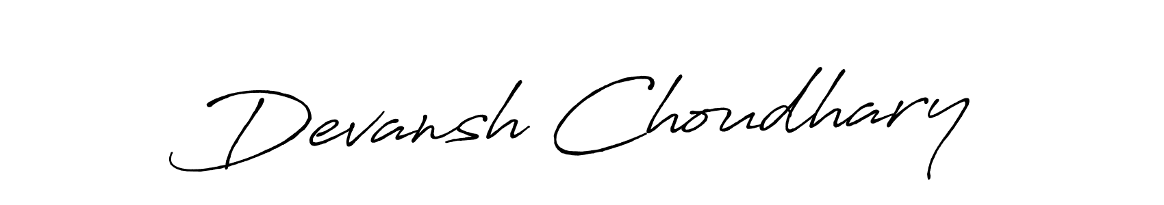 It looks lik you need a new signature style for name Devansh Choudhary. Design unique handwritten (Antro_Vectra_Bolder) signature with our free signature maker in just a few clicks. Devansh Choudhary signature style 7 images and pictures png