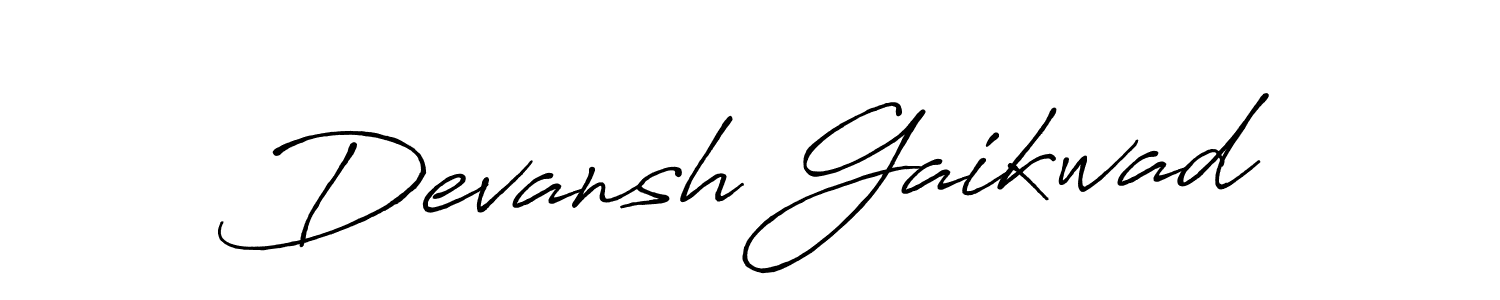 You can use this online signature creator to create a handwritten signature for the name Devansh Gaikwad. This is the best online autograph maker. Devansh Gaikwad signature style 7 images and pictures png
