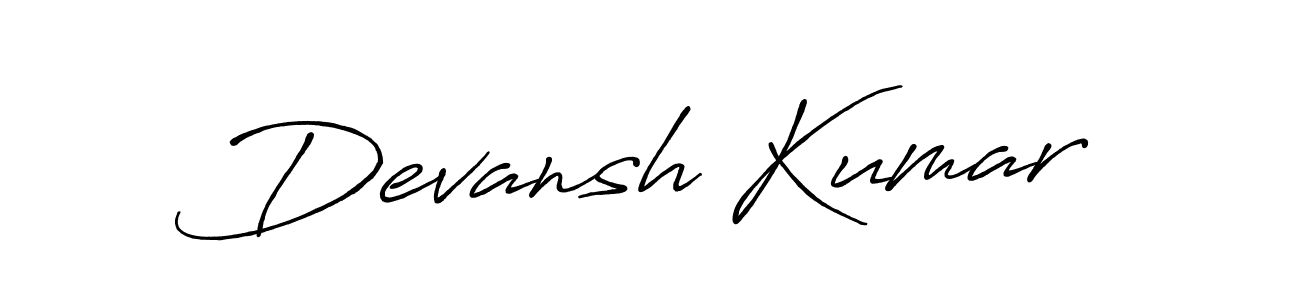 Once you've used our free online signature maker to create your best signature Antro_Vectra_Bolder style, it's time to enjoy all of the benefits that Devansh Kumar name signing documents. Devansh Kumar signature style 7 images and pictures png