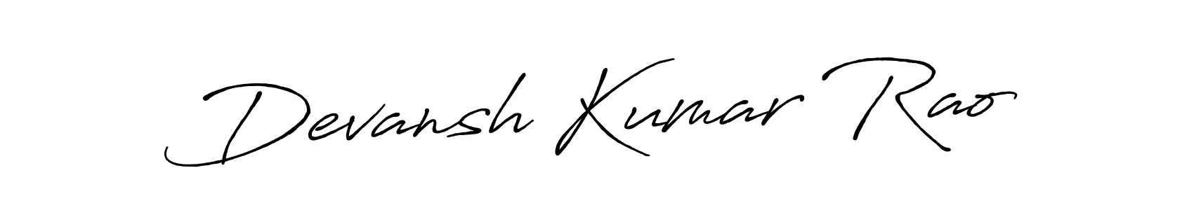 Also we have Devansh Kumar Rao name is the best signature style. Create professional handwritten signature collection using Antro_Vectra_Bolder autograph style. Devansh Kumar Rao signature style 7 images and pictures png