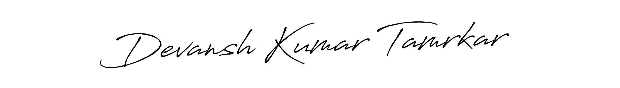 Design your own signature with our free online signature maker. With this signature software, you can create a handwritten (Antro_Vectra_Bolder) signature for name Devansh Kumar Tamrkar. Devansh Kumar Tamrkar signature style 7 images and pictures png