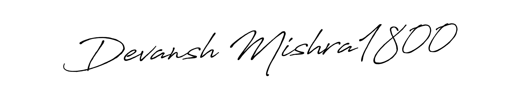 Also we have Devansh Mishra1800 name is the best signature style. Create professional handwritten signature collection using Antro_Vectra_Bolder autograph style. Devansh Mishra1800 signature style 7 images and pictures png