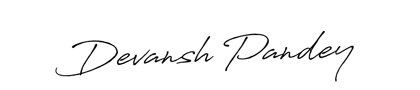 It looks lik you need a new signature style for name Devansh Pandey. Design unique handwritten (Antro_Vectra_Bolder) signature with our free signature maker in just a few clicks. Devansh Pandey signature style 7 images and pictures png