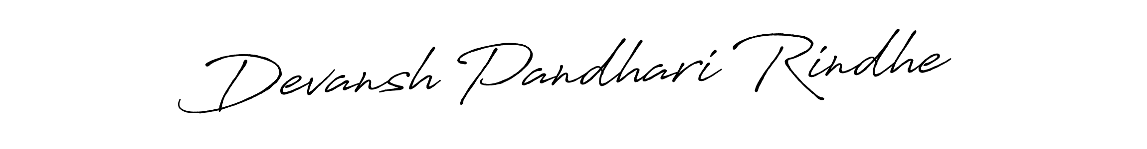 How to make Devansh Pandhari Rindhe name signature. Use Antro_Vectra_Bolder style for creating short signs online. This is the latest handwritten sign. Devansh Pandhari Rindhe signature style 7 images and pictures png