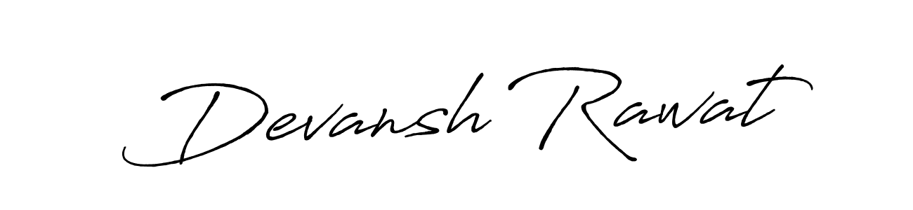 Also we have Devansh Rawat name is the best signature style. Create professional handwritten signature collection using Antro_Vectra_Bolder autograph style. Devansh Rawat signature style 7 images and pictures png